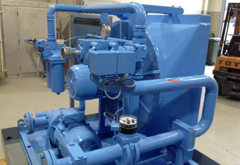 Blue oil cooler unit with new control wiring